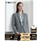 PORTS宝姿女装秋冬新品长袖中长夹克LL9J001LFF042 BLACK CHECK 4